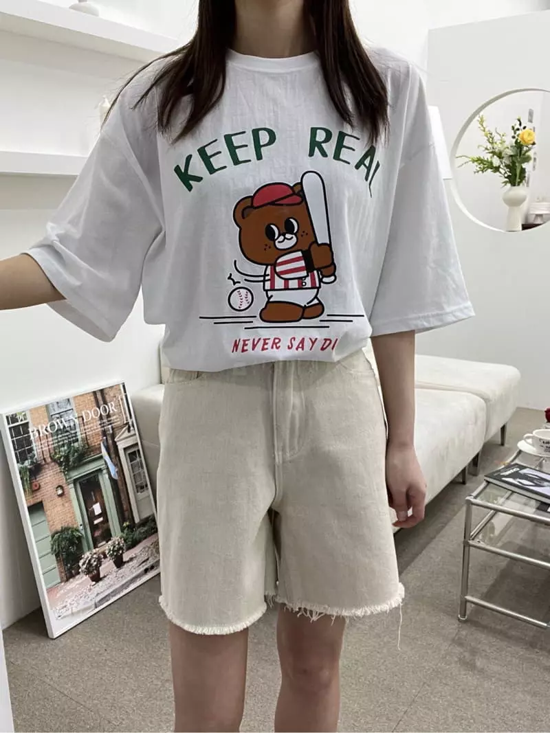 Eve - Korean Women Fashion - #womensfashion - Real Bear Tee - 7