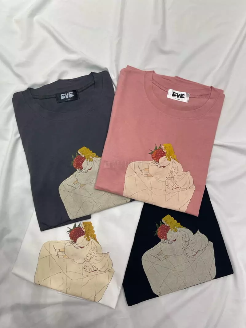 Eve - Korean Women Fashion - #womensfashion - Strawberry Tee - 7