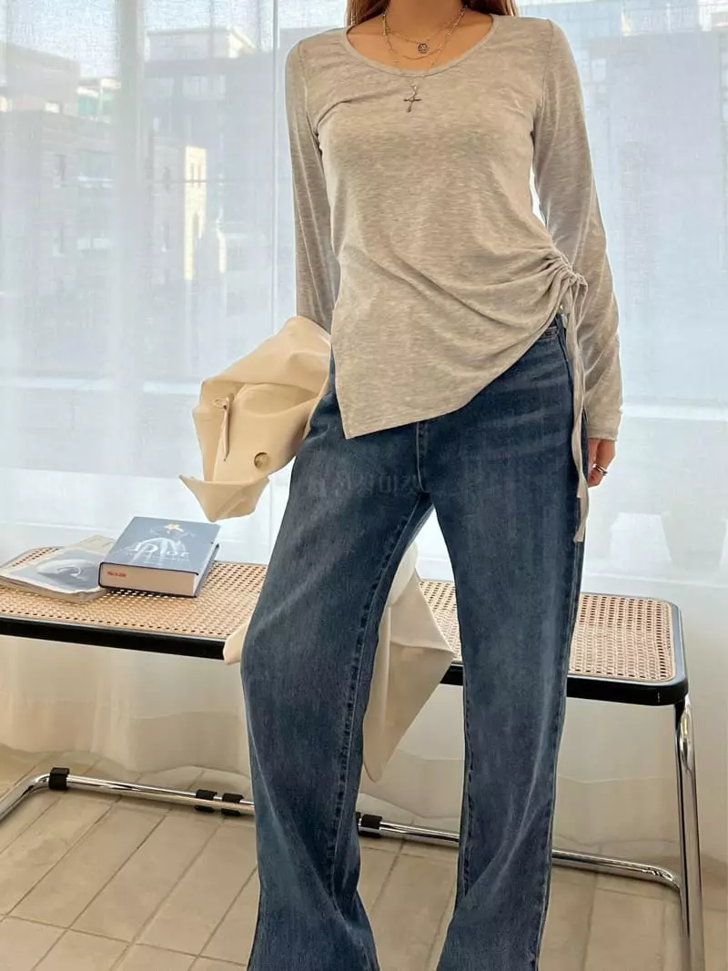 Flipar - Korean Women Fashion - #womensfashion - Slit Tee - 4