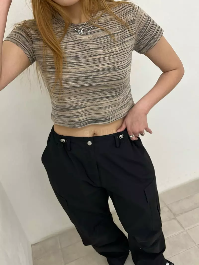 Flipar - Korean Women Fashion - #momslook - Sand Crop Tee - 8