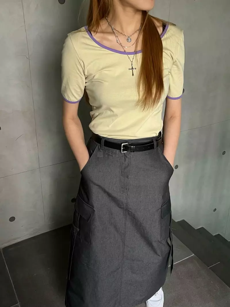 Flipar - Korean Women Fashion - #womensfashion - Binding Tee - 4