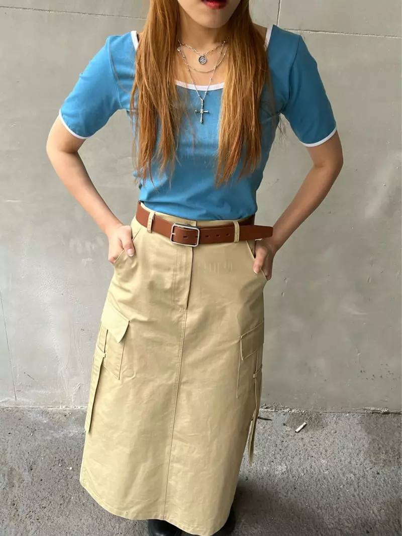 Flipar - Korean Women Fashion - #womensfashion - Binding Tee - 3