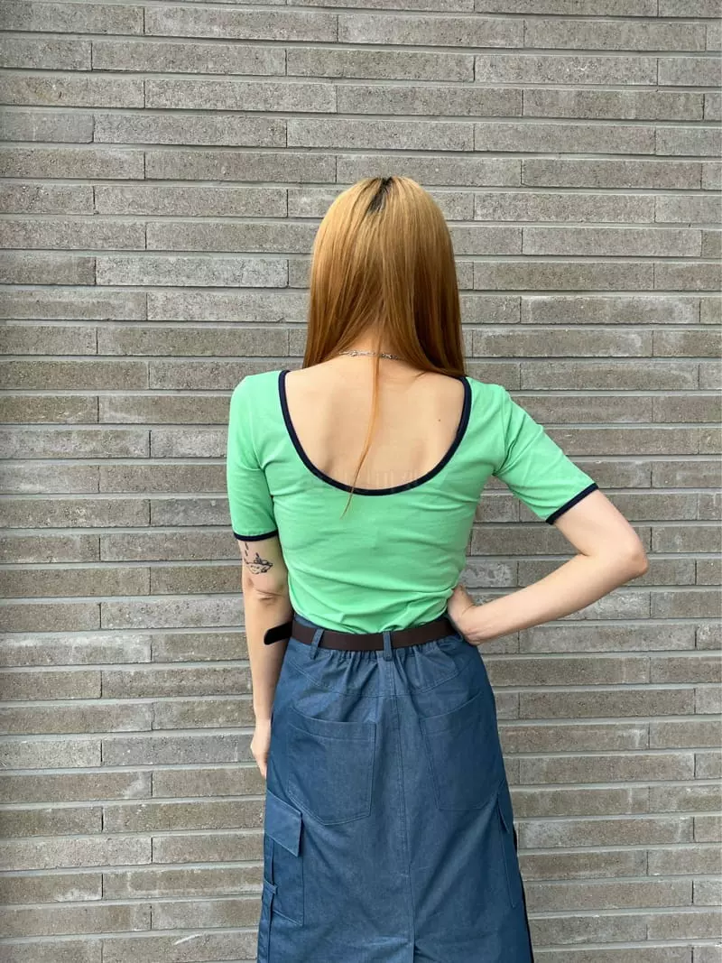 Flipar - Korean Women Fashion - #womensfashion - Binding Tee - 9