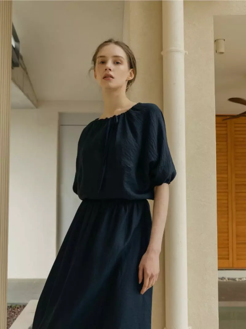 Floaty - Korean Women Fashion - #momslook - Linen Off Blouse - 6