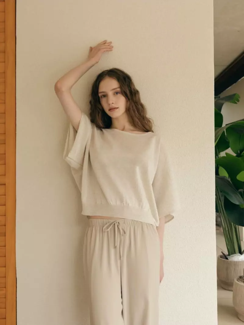 Floaty - Korean Women Fashion - #momslook - Marie Cape Knit Tee - 7