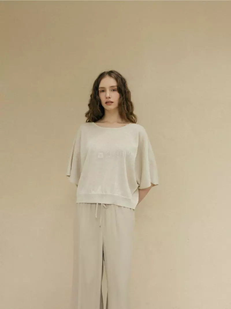 Floaty - Korean Women Fashion - #momslook - Marie Cape Knit Tee - 9