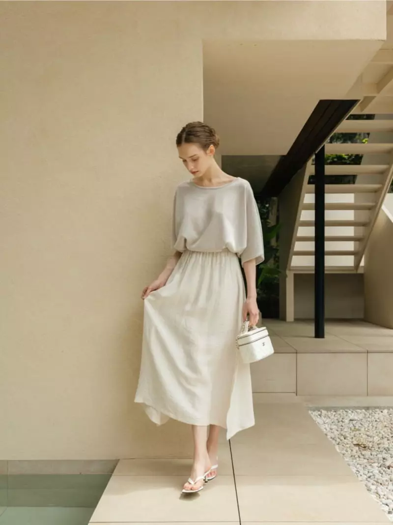 Floaty - Korean Women Fashion - #womensfashion - Marie Cape Knit Tee - 2