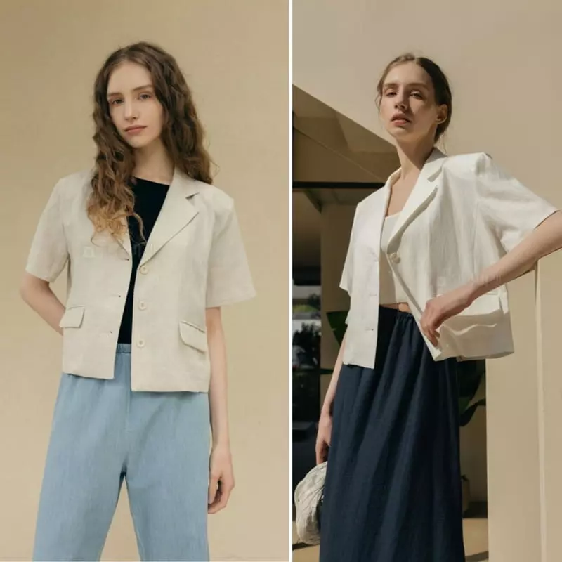 Floaty - Korean Women Fashion - #womensfashion - Herringbone Jacket