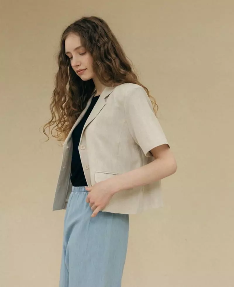 Floaty - Korean Women Fashion - #womensfashion - Herringbone Jacket - 3