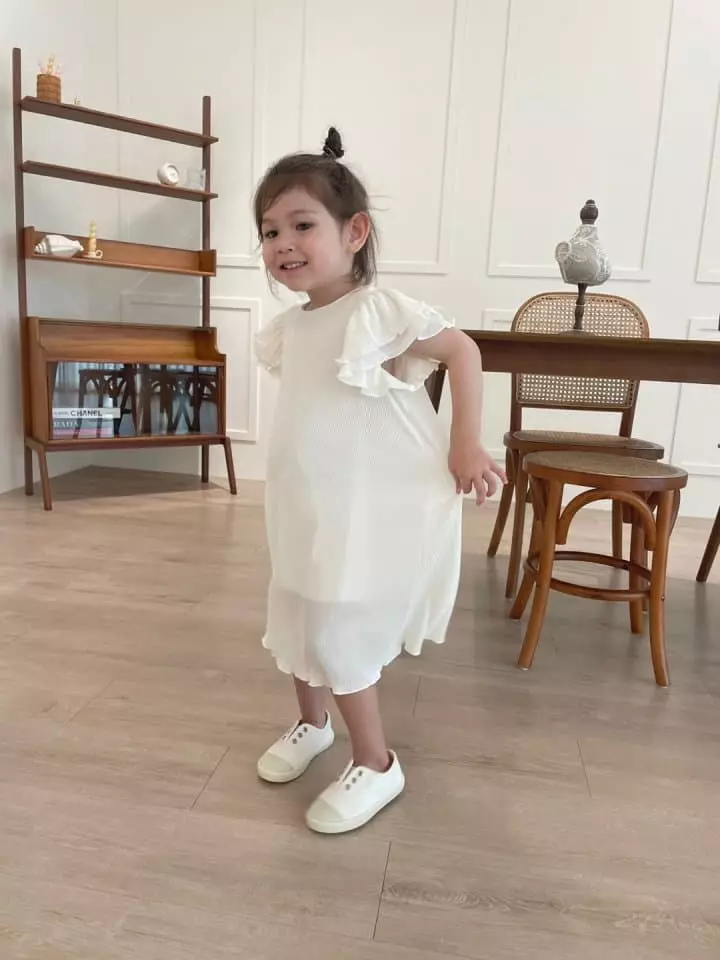 Flower J - Korean Children Fashion - #littlefashionista - Pleats One-piece - 5