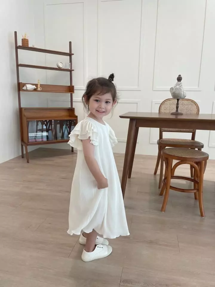 Flower J - Korean Children Fashion - #magicofchildhood - Pleats One-piece - 6