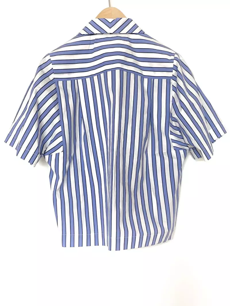 Fric - Korean Women Fashion - #momslook - Jim Stripes Shirt - 6