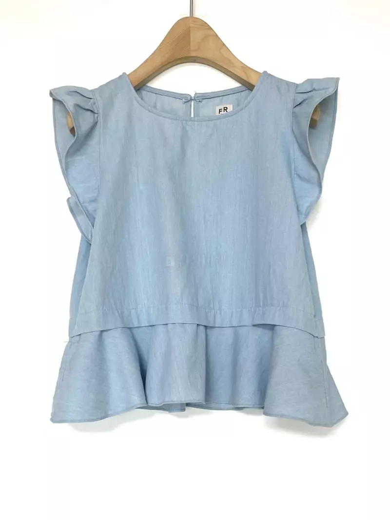 Fric - Korean Women Fashion - #momslook - Menny Frill Blouse - 5