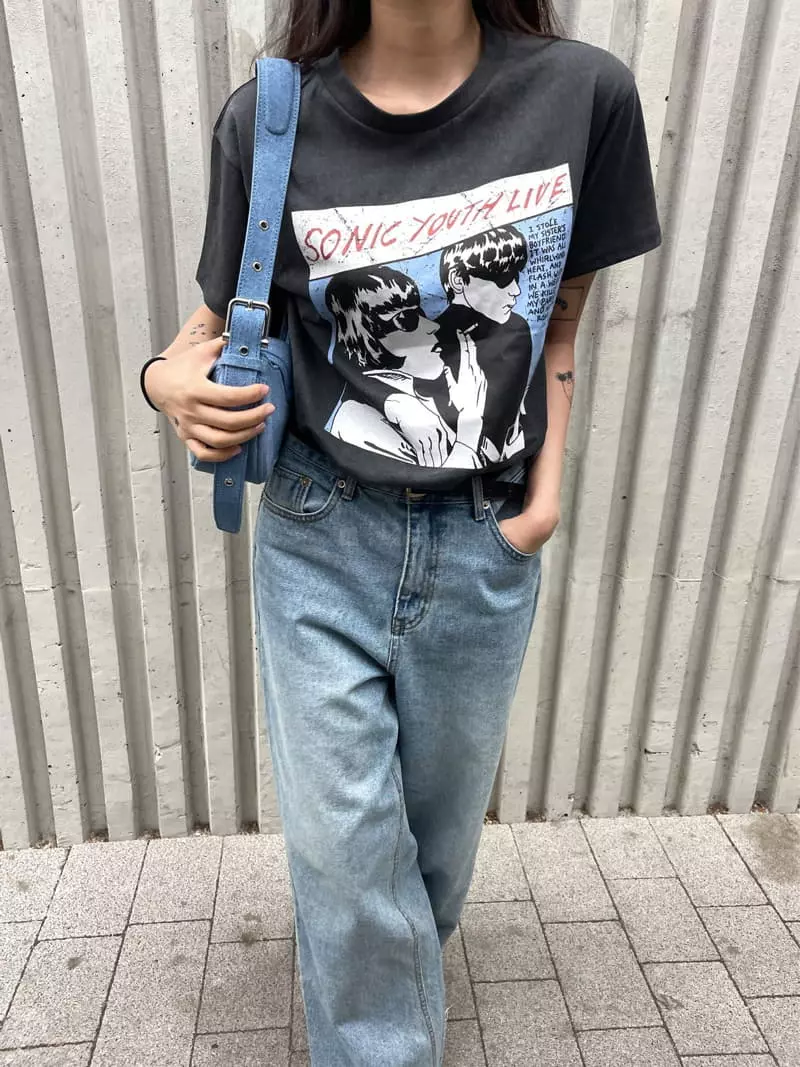 Fric - Korean Women Fashion - #vintageinspired - Sonic Tee - 12