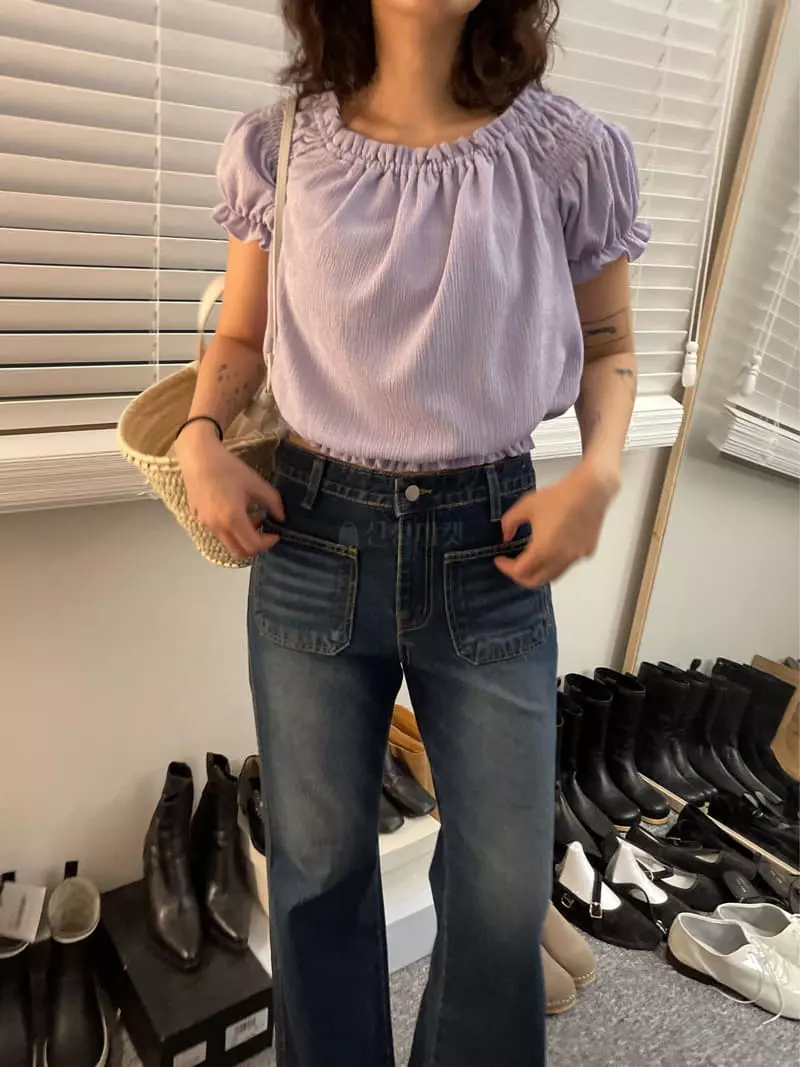 Fric - Korean Women Fashion - #womensfashion - Clay Blouse - 6