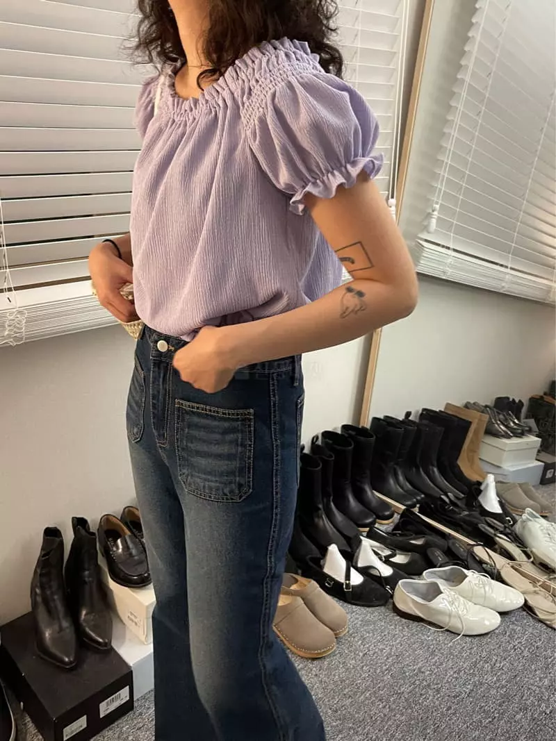 Fric - Korean Women Fashion - #womensfashion - Clay Blouse - 8