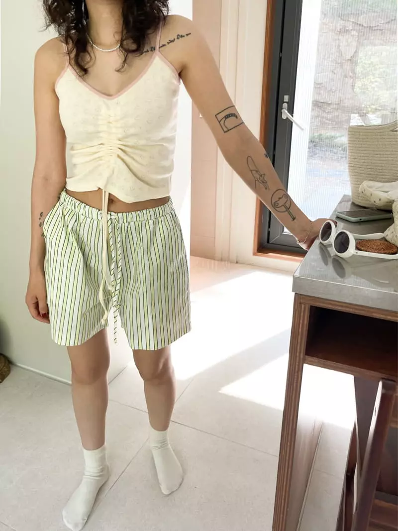 Fric - Korean Women Fashion - #womensfashion - Jim Stripes Shorts - 7