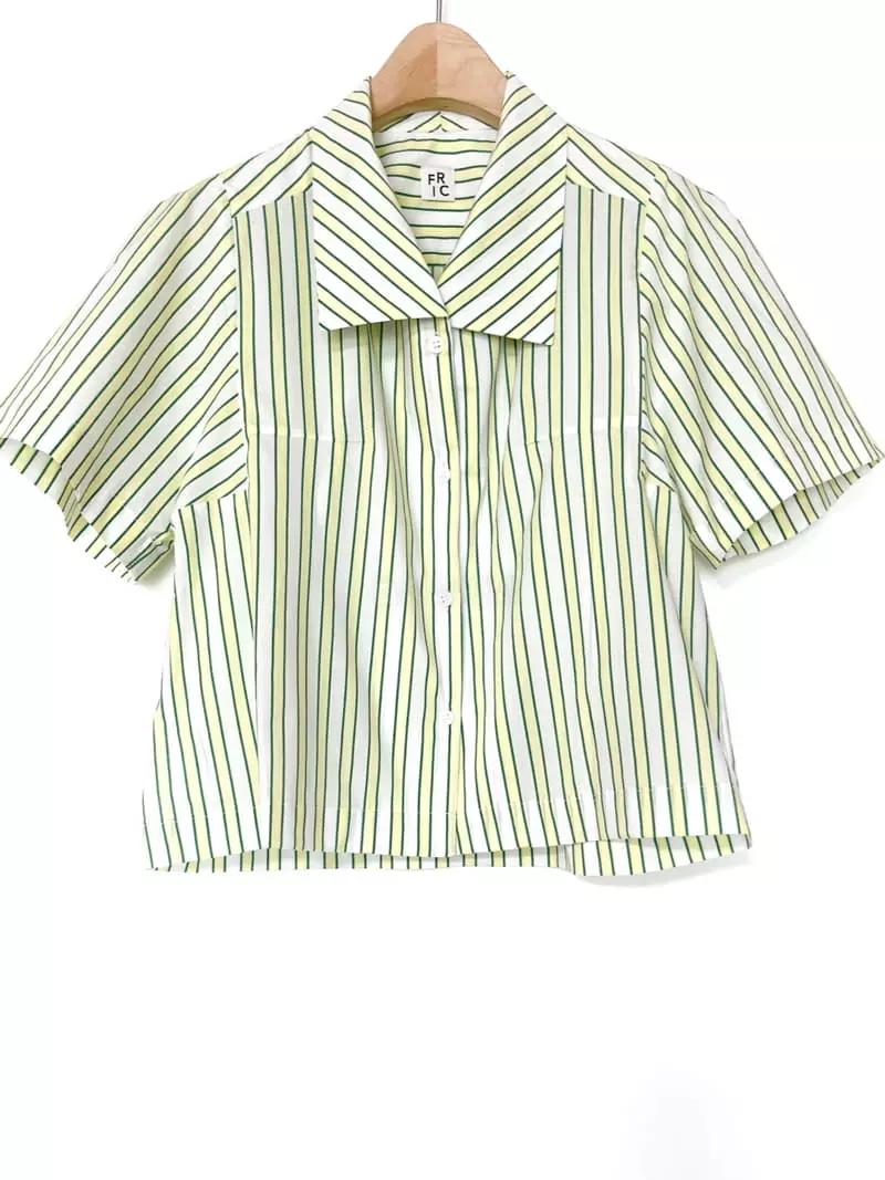 Fric - Korean Women Fashion - #womensfashion - Jim Stripes Shirt - 7