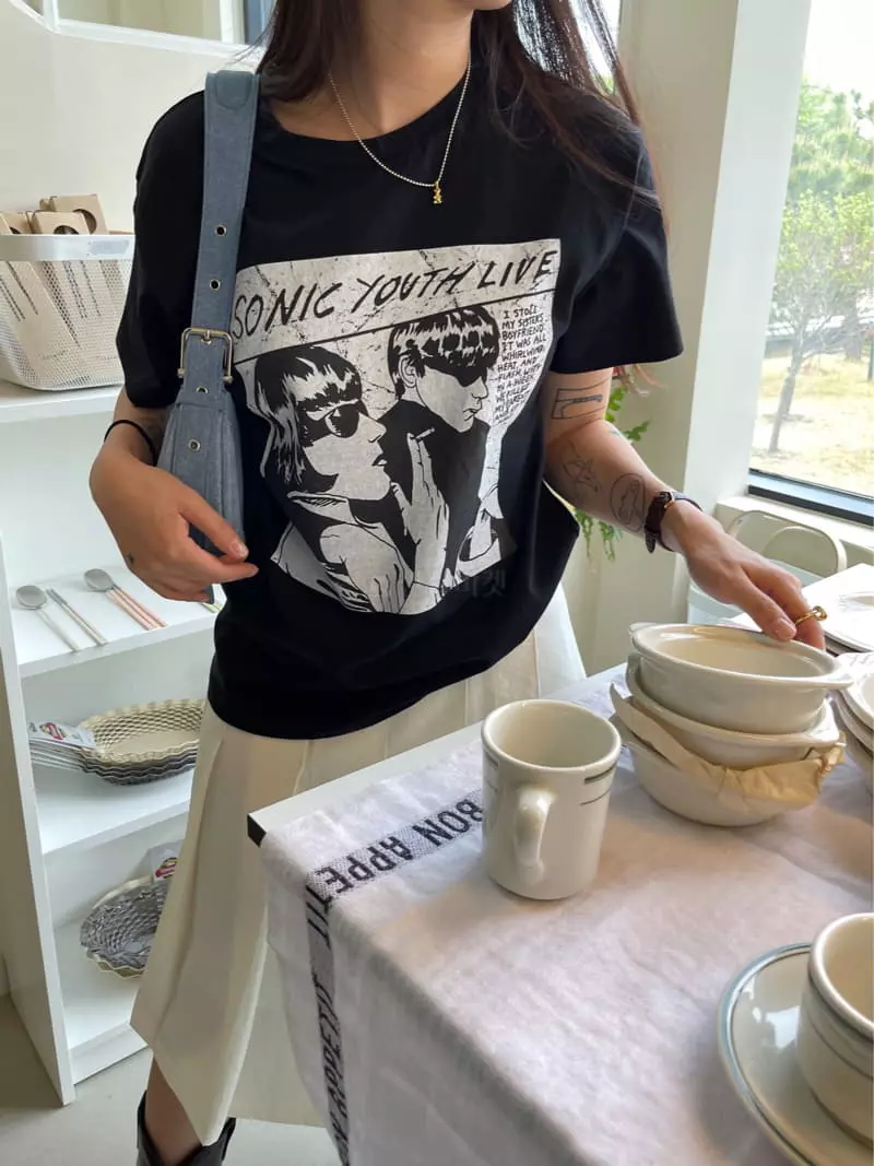 Fric - Korean Women Fashion - #womensfashion - Sonic Tee - 7