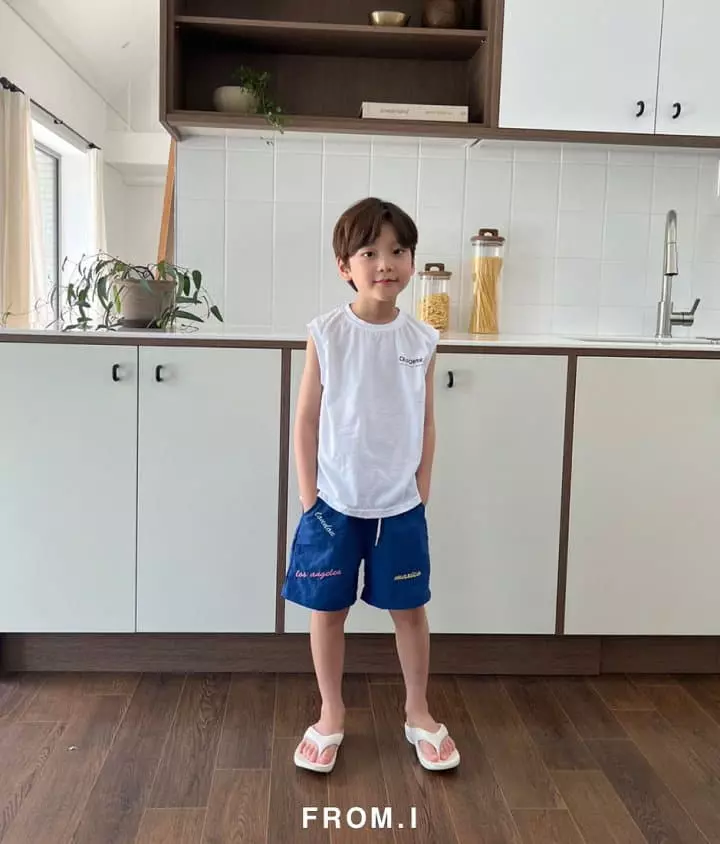 From I - Korean Children Fashion - #Kfashion4kids - Embrodiery Swim Shorts - 9