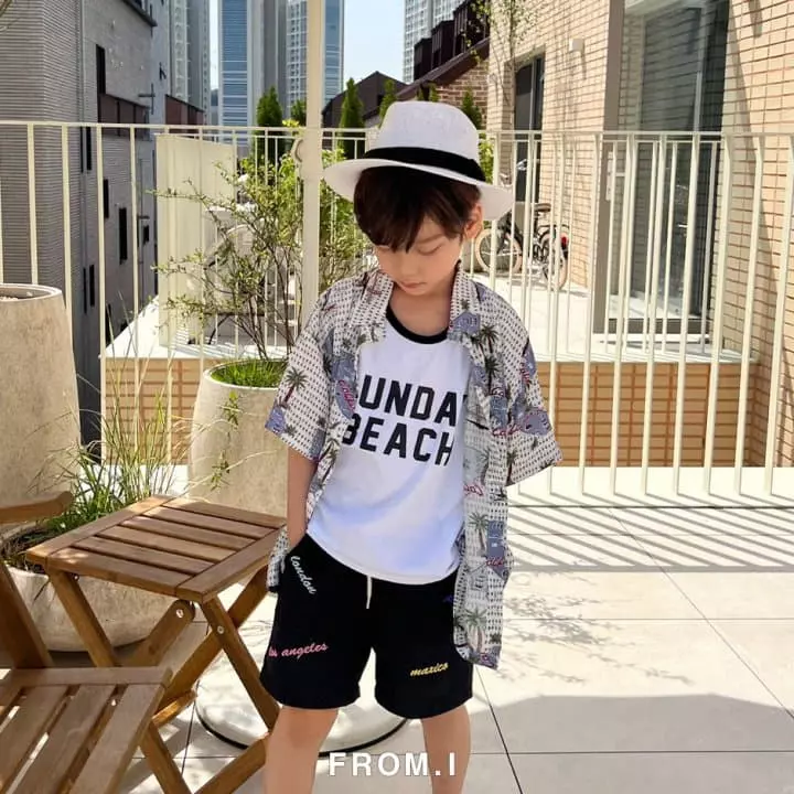 From I - Korean Children Fashion - #kidsshorts - Embrodiery Swim Shorts - 6