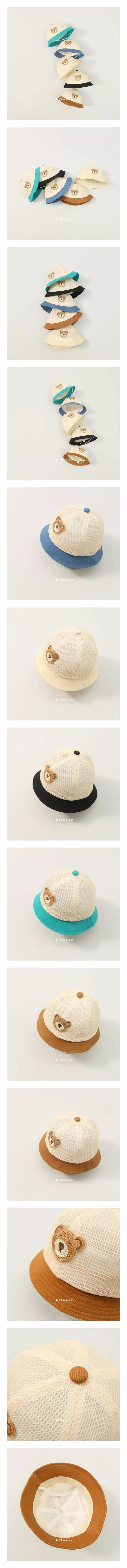G Flower - Korean Children Fashion - #designkidswear - Summer Bear Bucket Hat