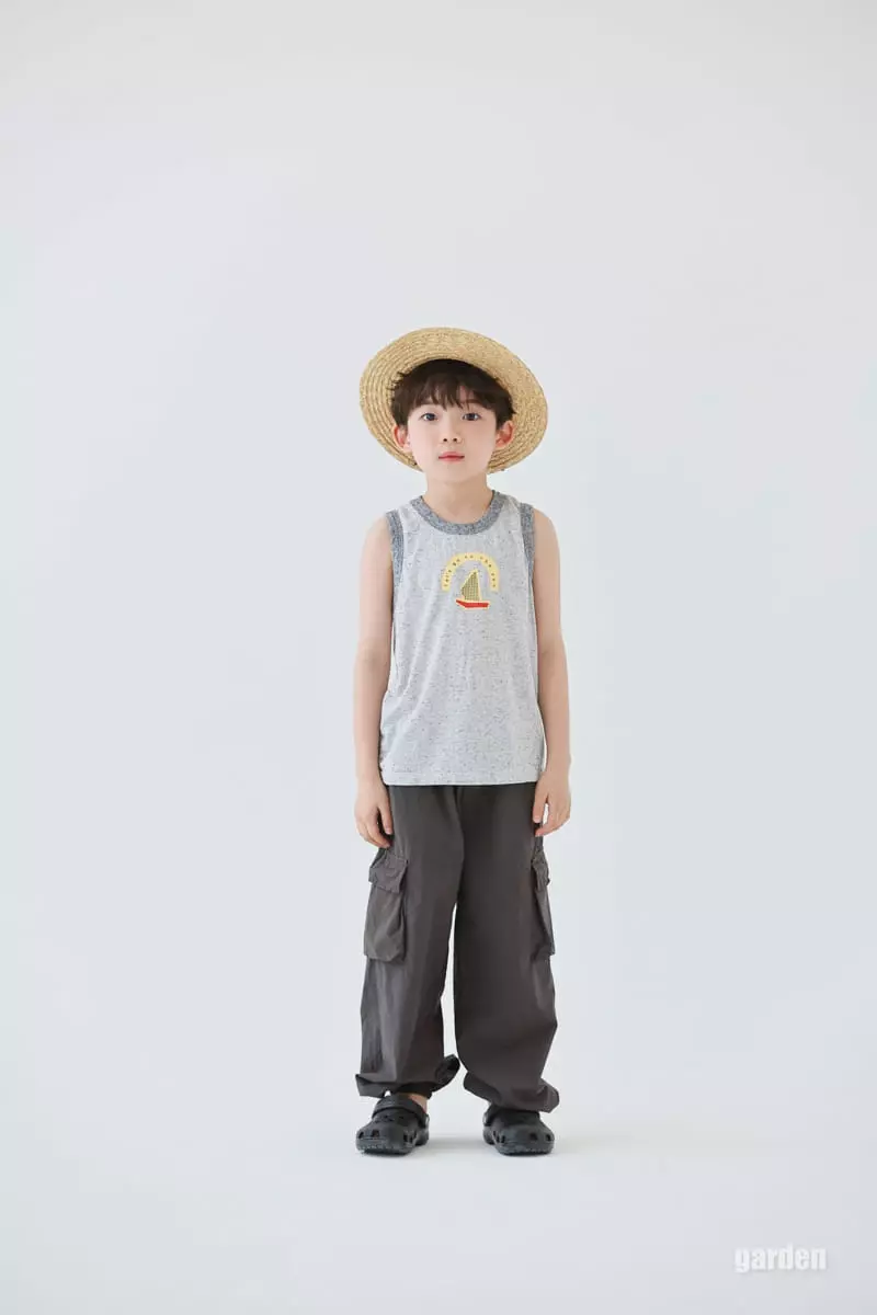 Garden - Korean Children Fashion - #toddlerclothing - Aqua Cargo Pants