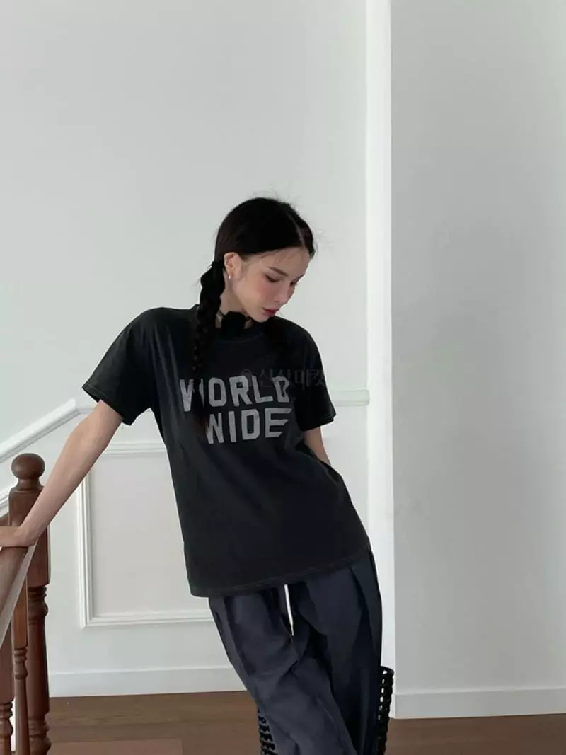 Gavara Market - Korean Women Fashion - #womensfashion - World Pigment Tee - 4