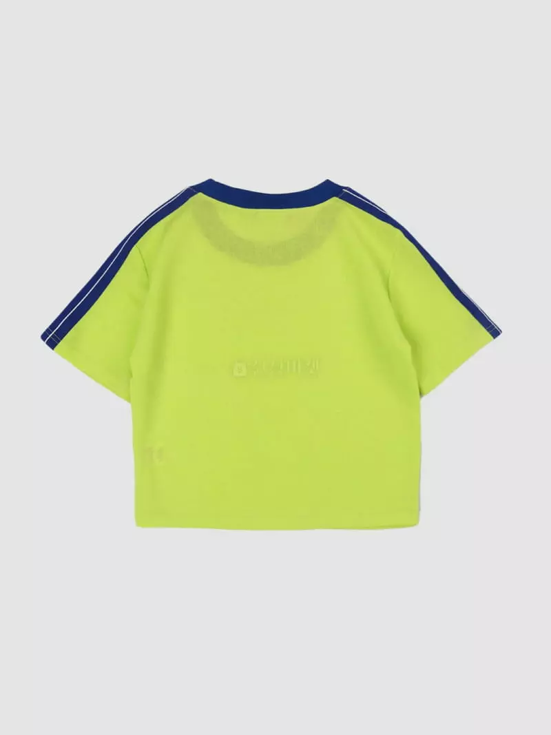 Gavara Market - Korean Women Fashion - #womensfashion - Pin Mesh Crop Tee - 12