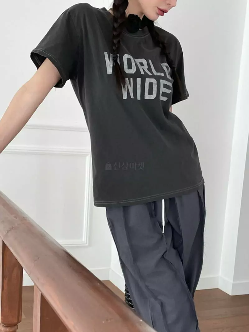 Gavara Market - Korean Women Fashion - #womensfashion - World Pigment Tee - 5