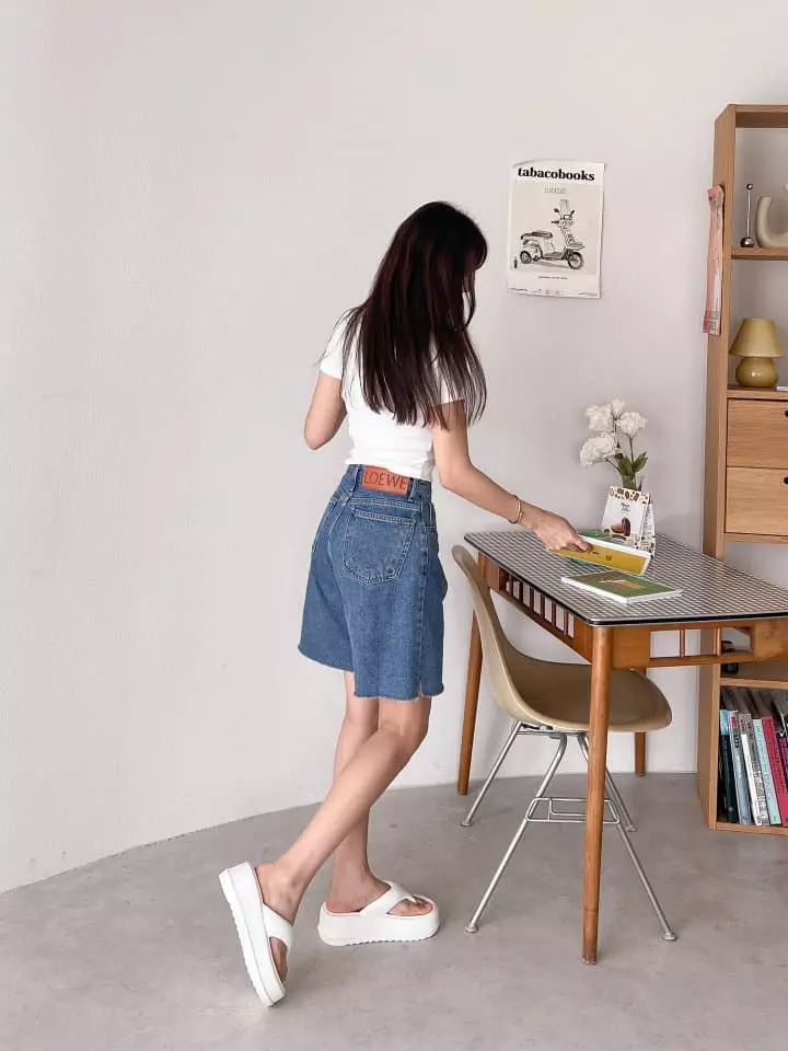 Golden Shoe - Korean Women Fashion - #momslook - j7628 Slippers - 2