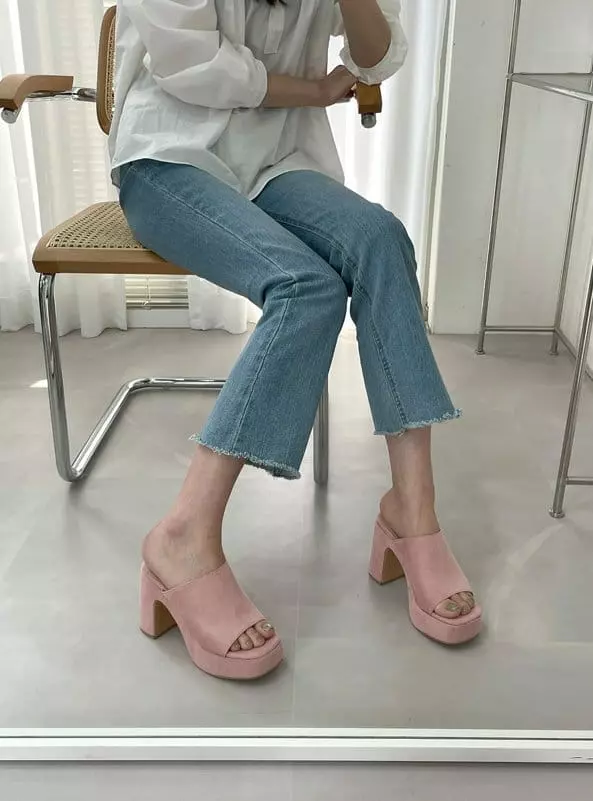 Golden Shoe - Korean Women Fashion - #momslook - ka1988 Slippers - 2