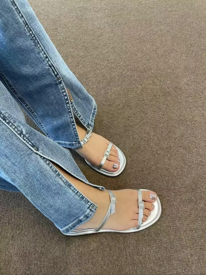 Golden Shoe - Korean Women Fashion - #momslook - u8261 Slippers - 6