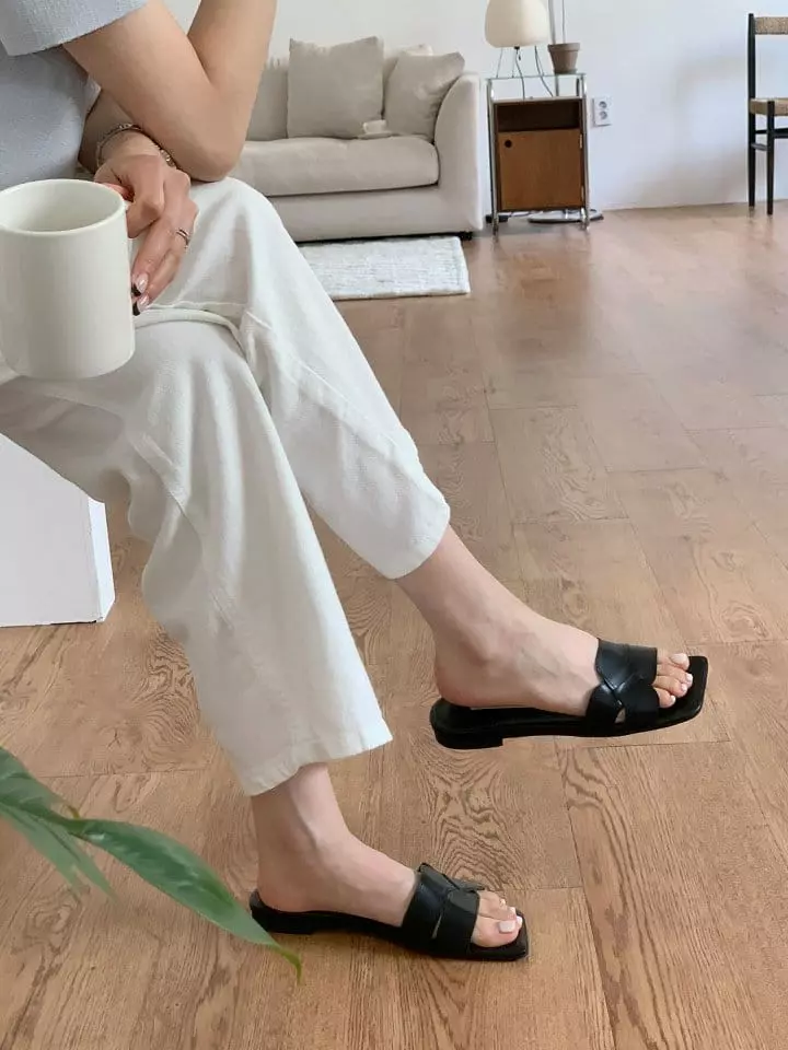 Golden Shoe - Korean Women Fashion - #momslook - th2345 Slippers - 2