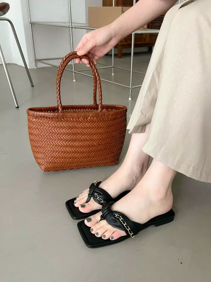 Golden Shoe - Korean Women Fashion - #momslook - j3263 Slippers - 3