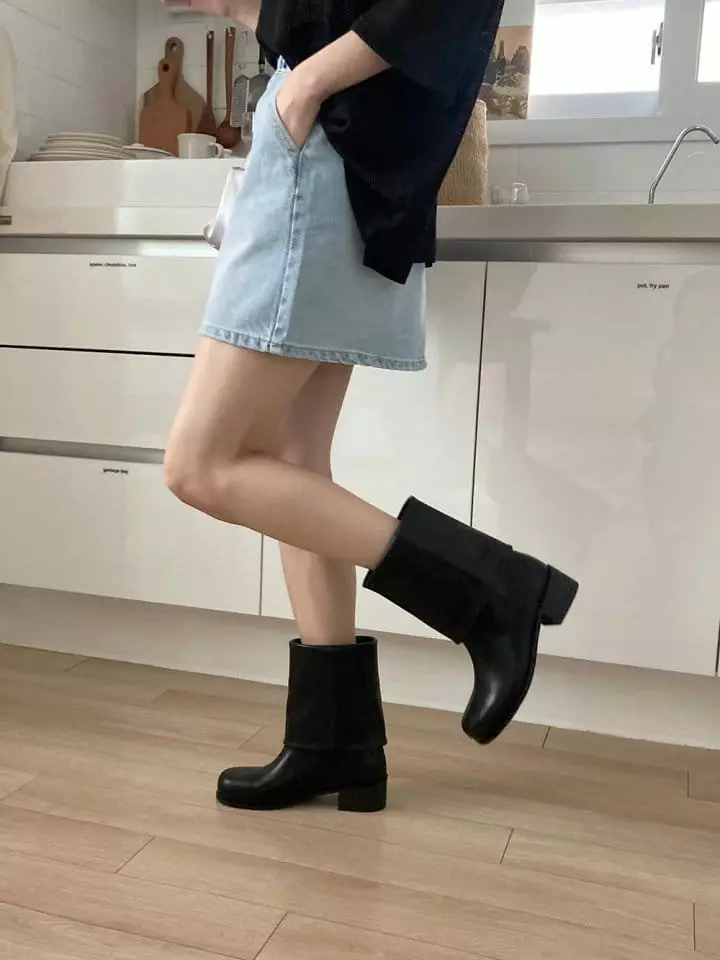 Golden Shoe - Korean Women Fashion - #momslook - fa1340 Boots - 5