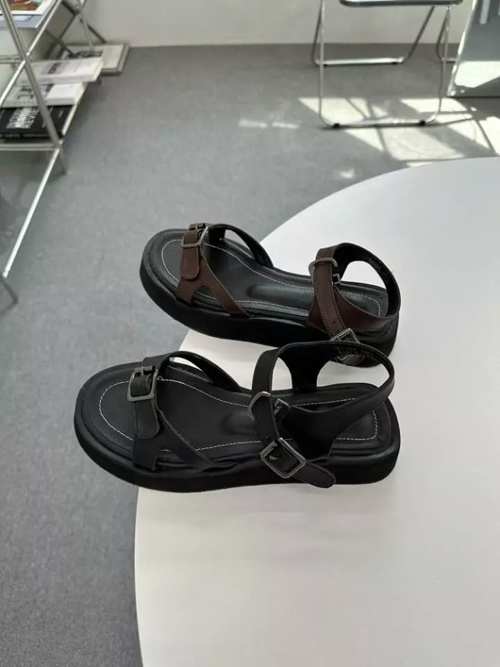 Golden Shoe - Korean Women Fashion - #restrostyle - bl7127 Sandals - 3