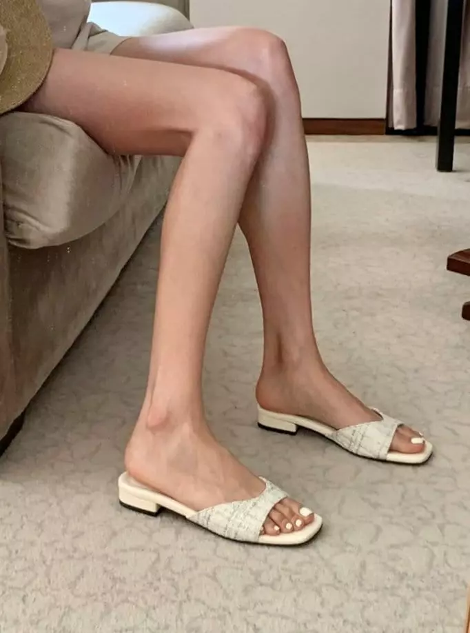 Golden Shoe - Korean Women Fashion - #romanticstyle - th2736 Slippers - 9