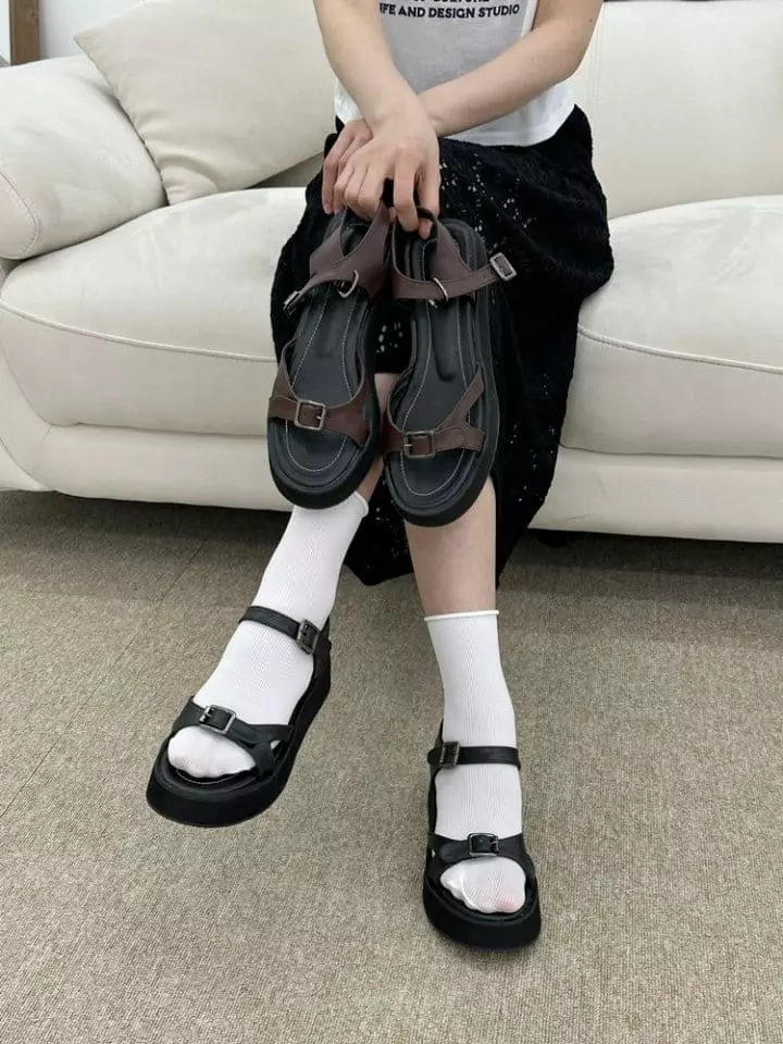 Golden Shoe - Korean Women Fashion - #restrostyle - bl7127 Sandals - 4
