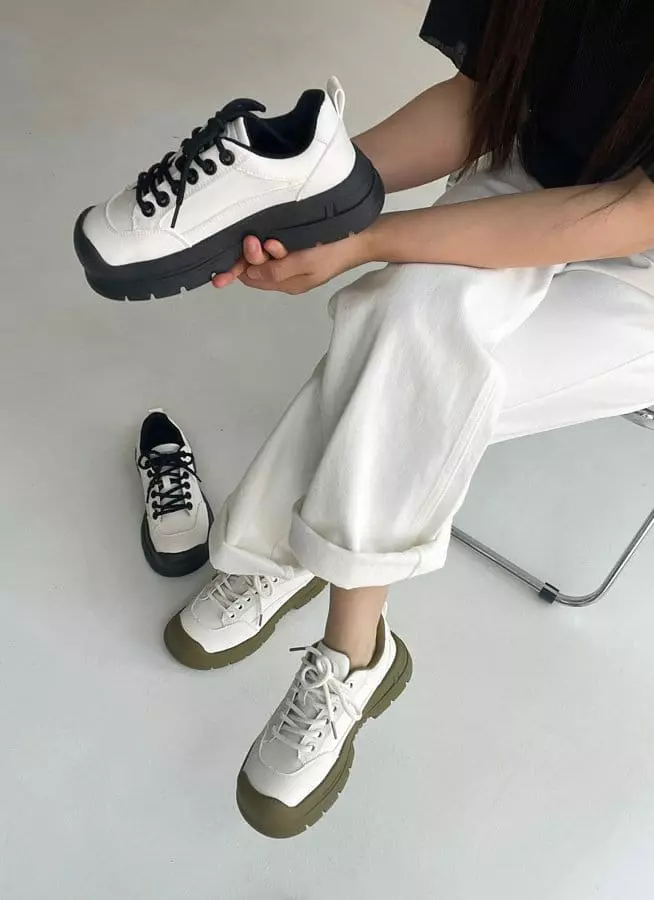 Golden Shoe - Korean Women Fashion - #shopsmall - p5007 sneakers Sneakers - 5