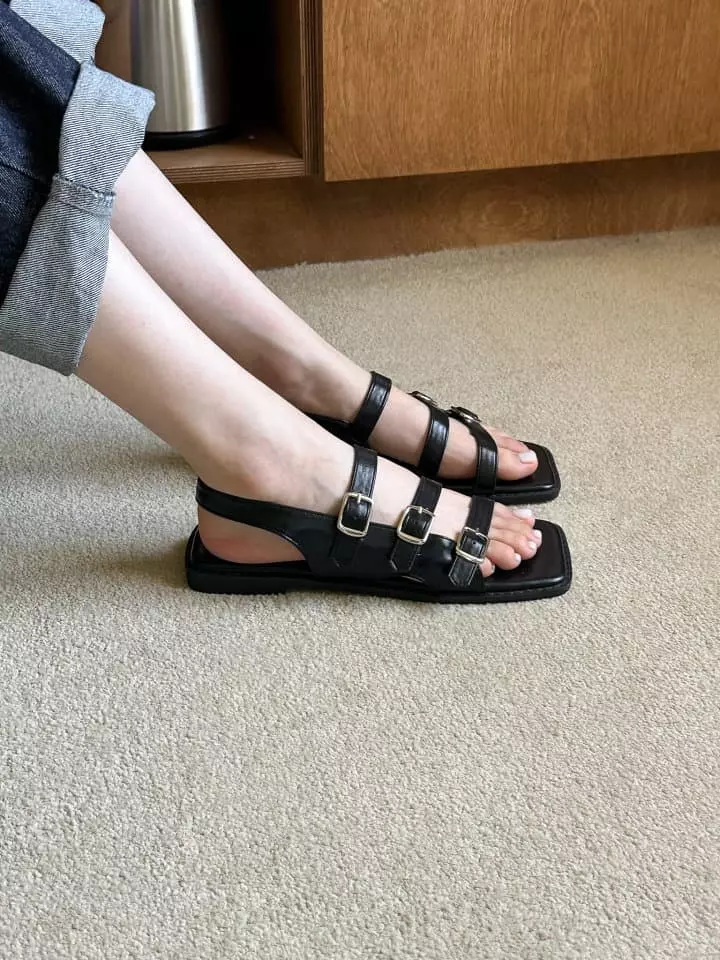Golden Shoe - Korean Women Fashion - #shopsmall - mt1513 Sandals - 4