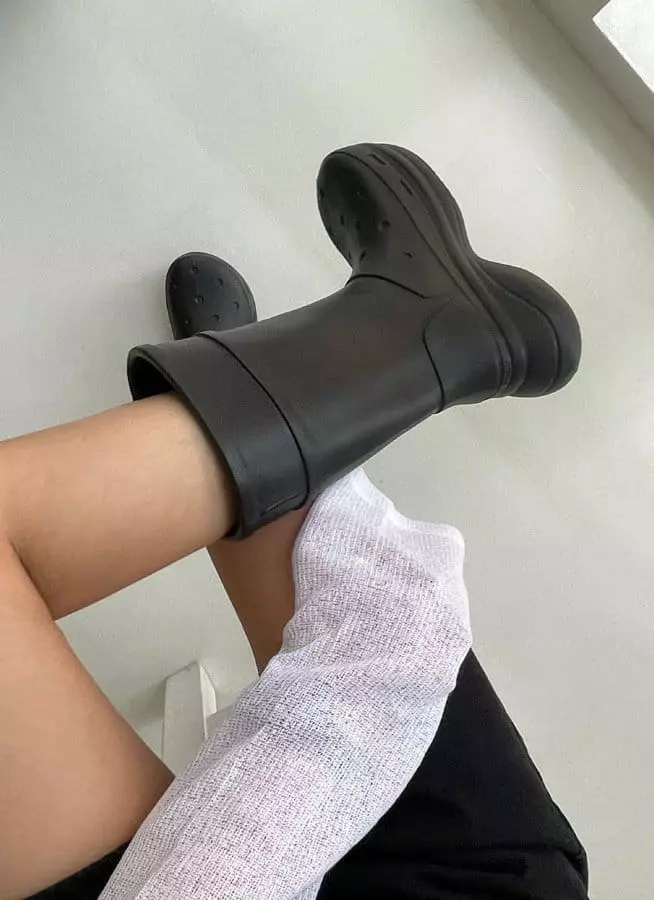 Golden Shoe - Korean Women Fashion - #vintageinspired - p530 rainboots Boots - 2