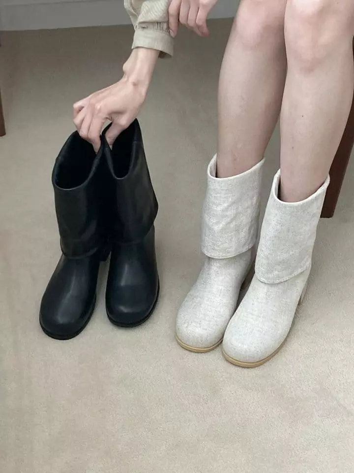 Golden Shoe - Korean Women Fashion - #vintageinspired - fa1340 Boots - 7