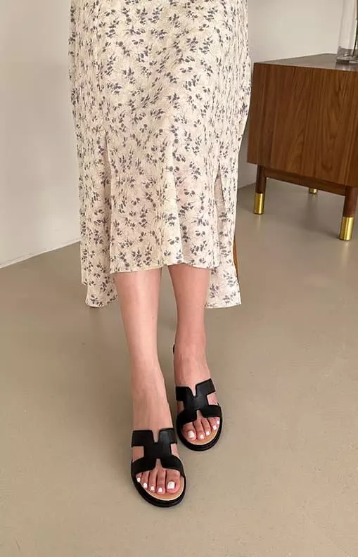 Golden Shoe - Korean Women Fashion - #momslook - min5802 Slippers - 4