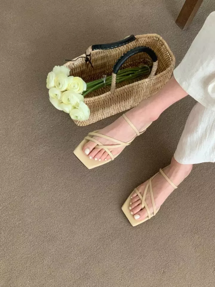 Golden Shoe - Korean Women Fashion - #momslook - th2728 Slippers - 4