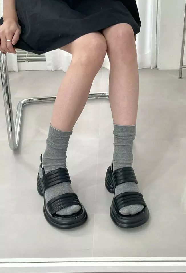 Golden Shoe - Korean Women Fashion - #womensfashion - ka5421 Sandals