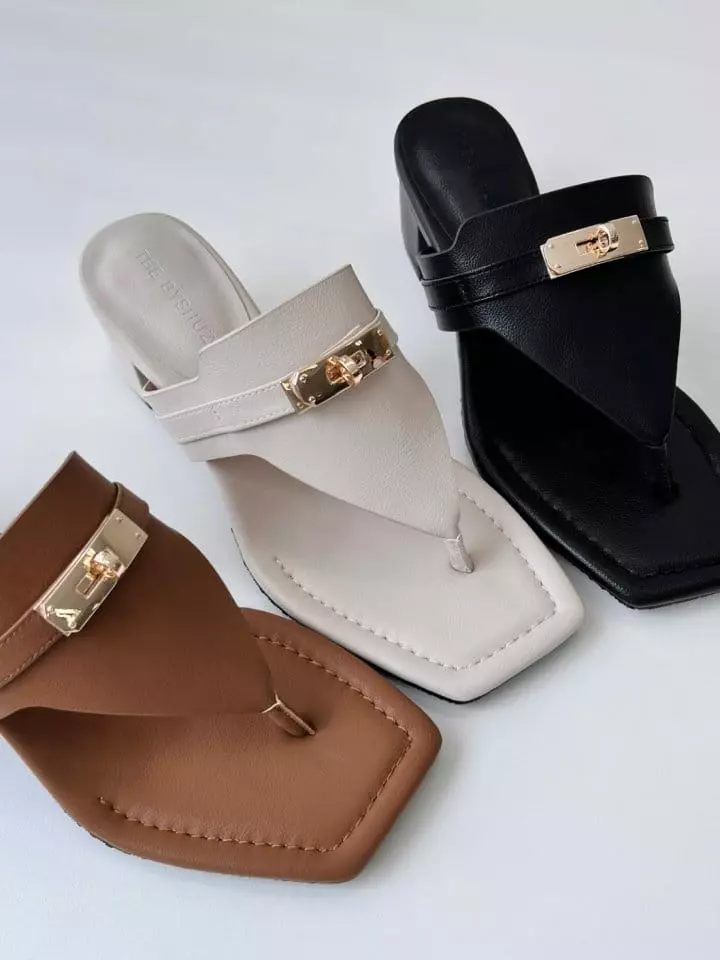 Golden Shoe - Korean Women Fashion - #womensfashion - by011 Slippers