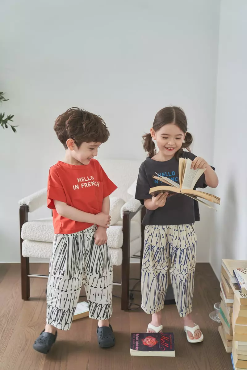 Green Tomato - Korean Children Fashion - #discoveringself - Hello Tee - 12