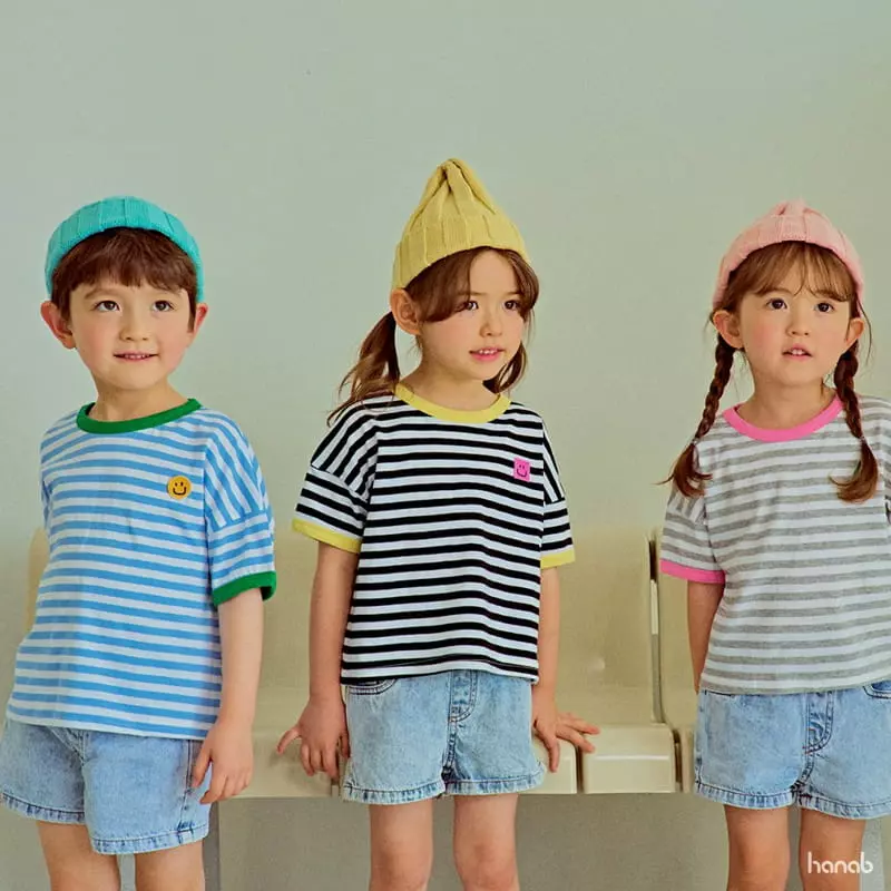 Hanab - Korean Children Fashion - #discoveringself - Cool Stripes Tee - 5
