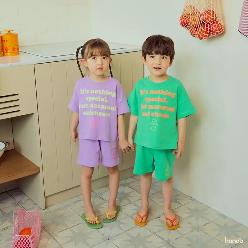 Hanab - Korean Children Fashion - #littlefashionista - Macaroni Top Bottom Set - 9